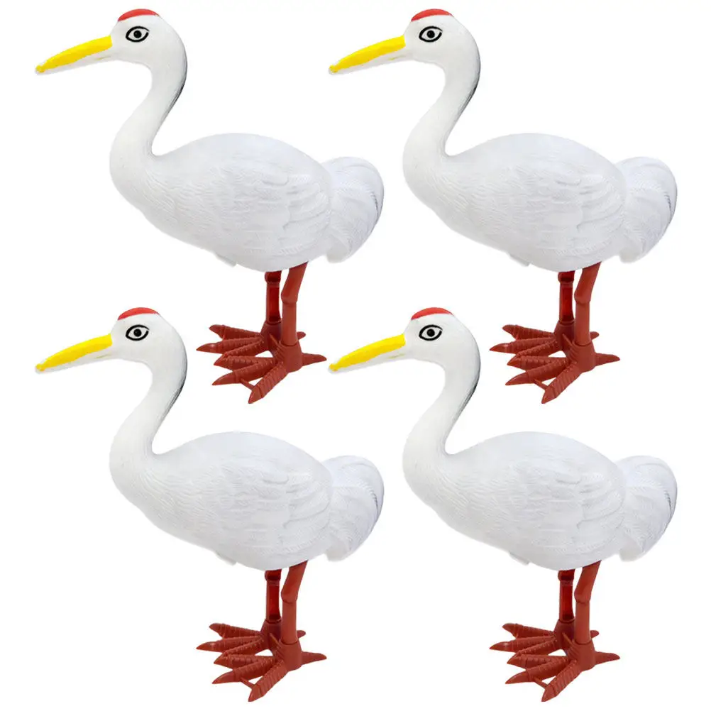 

4Pcs Wind Up Crane Clockwork Party Favors Classroom Rewards Interactive Motor Skills Gifts Lightweight Portable Fun for Kids