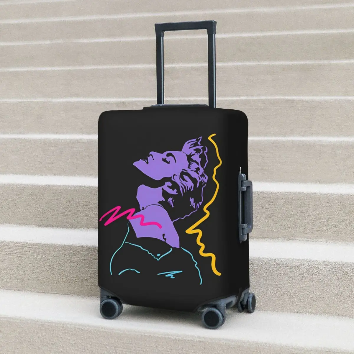 

Madonna 80s Retro Style Suitcase Cover Protection Elastic Travel Luggage Protector Covers for 18-32 Inch