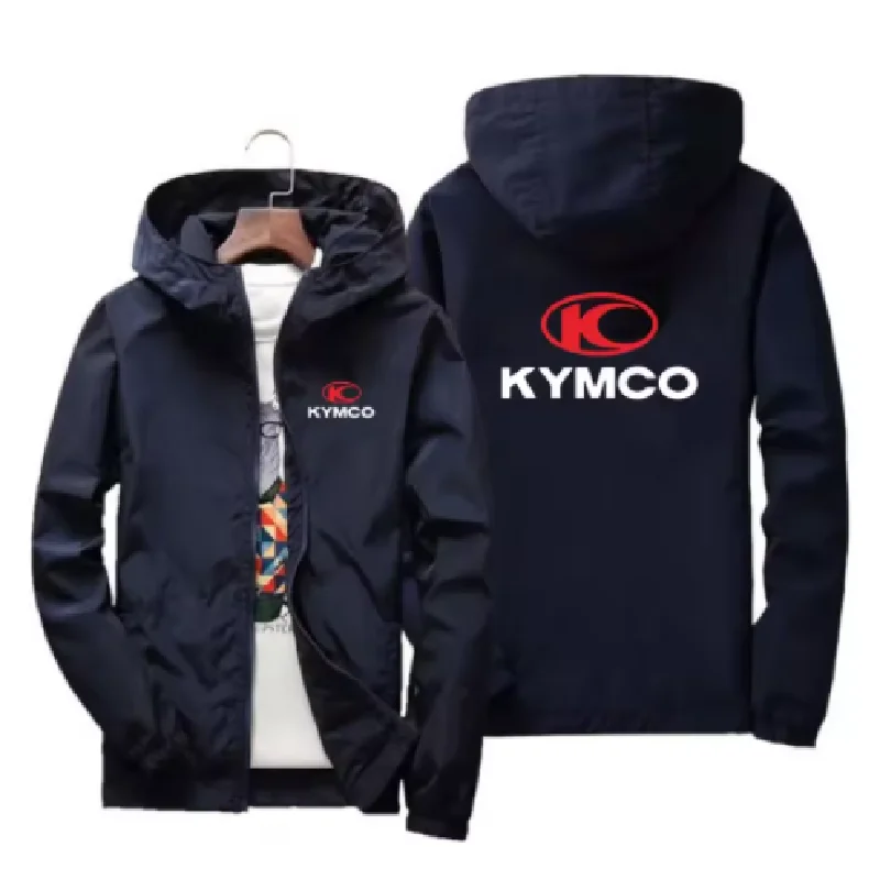 

KYMCO Men's Casual Slim Fit Autumn/Winter Black Baseball Autumn Fashion Boutique Zipper Jacket 2025 Spring New Product