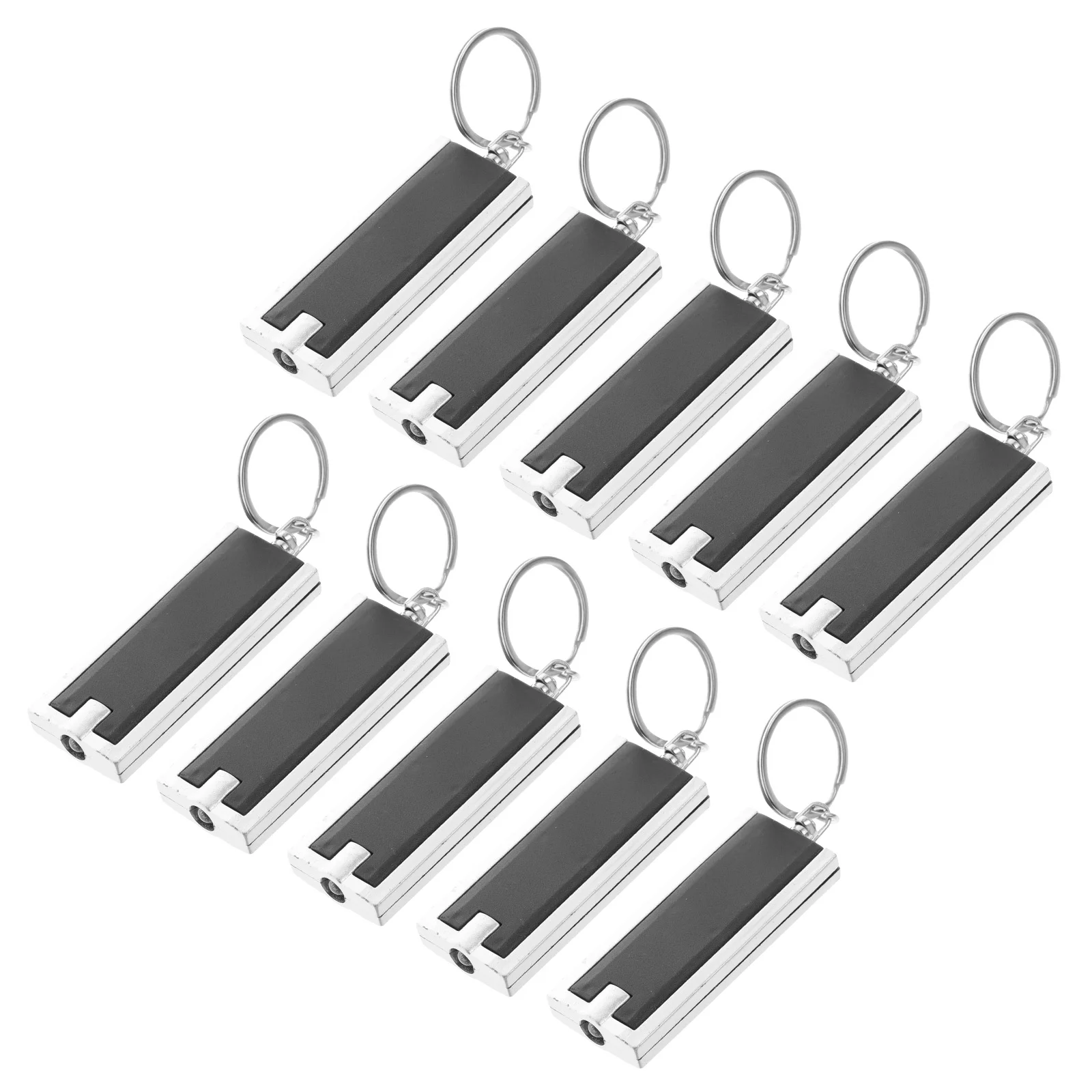10 Pcs Black Decor Outdoor Creative Key Holder Lantern Decoration Mini LED Flashlight
