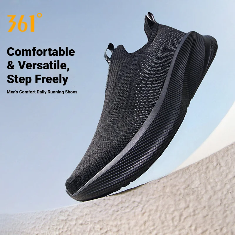 361 Degrees Fengye 5.0 Slip-On Running Shoes Lightweight Wear Resistant Shock Absorb Breathable Soft Soled Sneakers 672632242