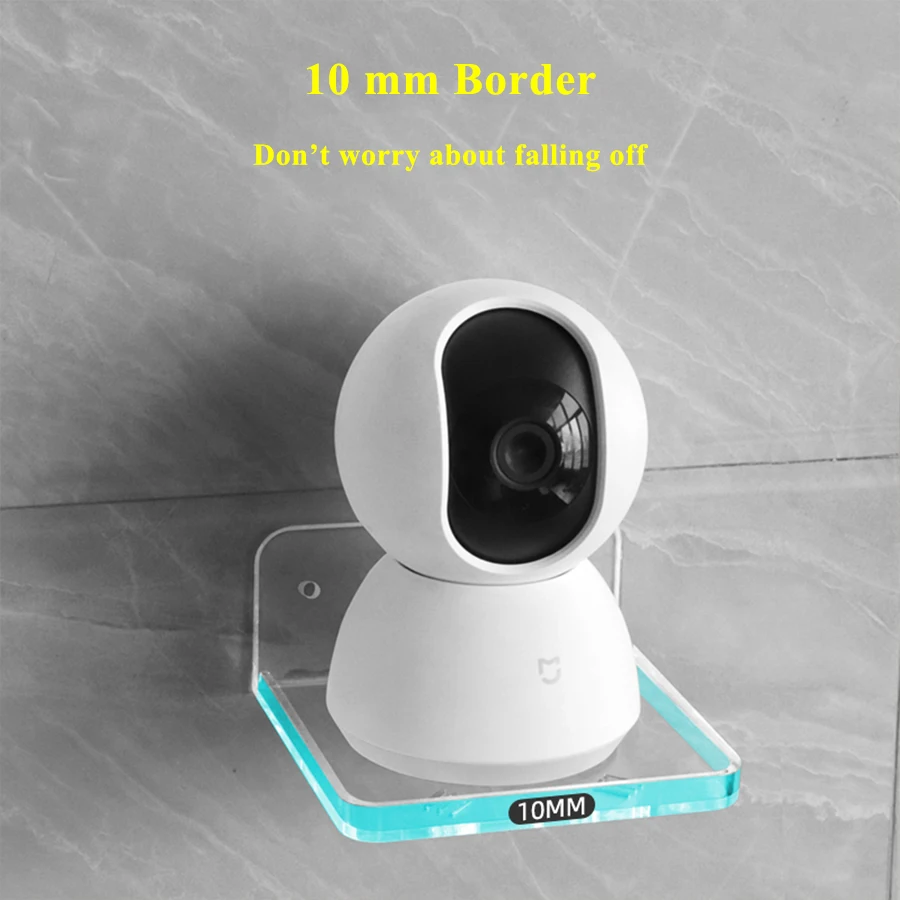 Mensola da parete per camera da letto cucina bagno Mini altoparlante senza foratura materiale durevole Display giocattolo supporto galleggiante 3 colori