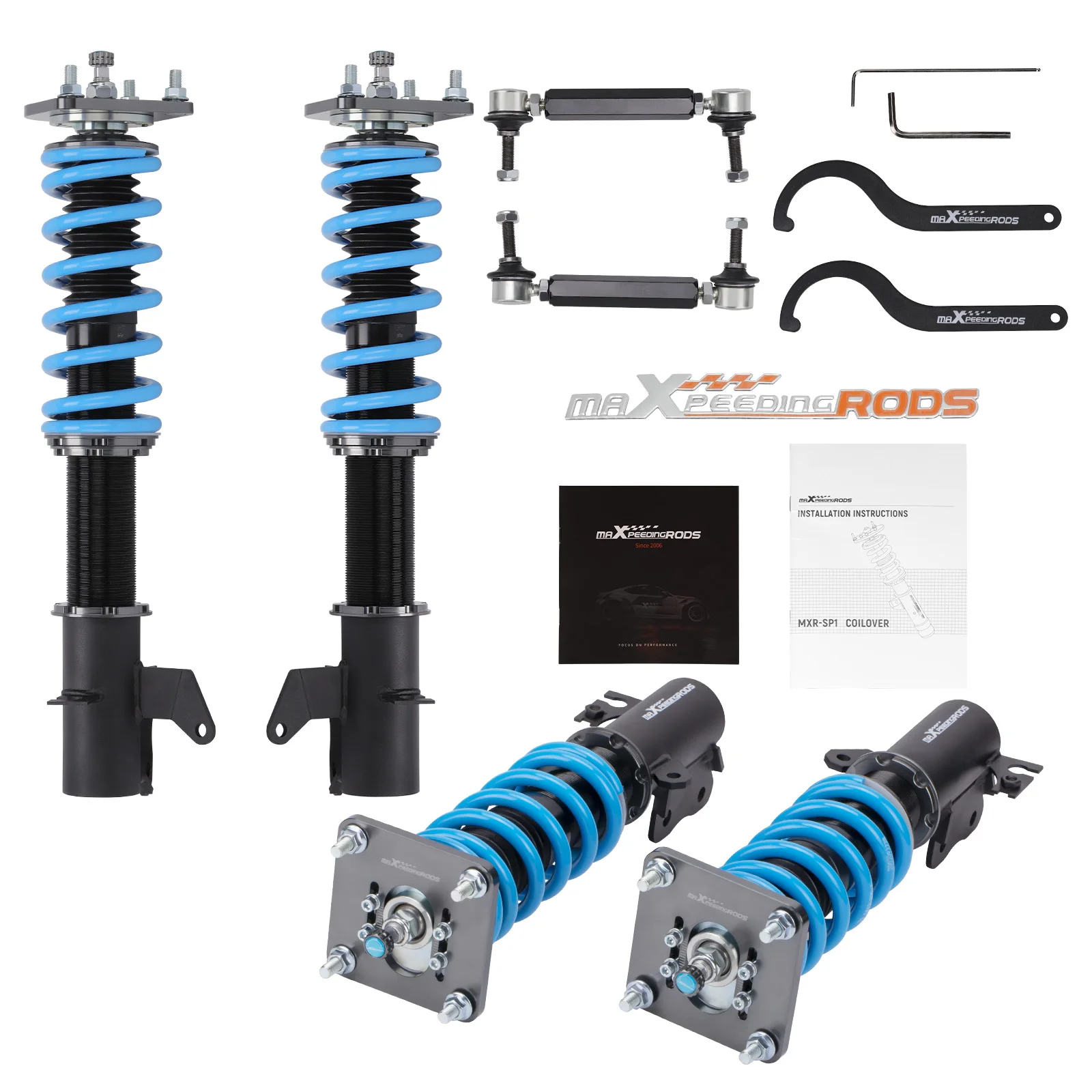

MaXpeedingrods 24 Step Damper Coilovers Struts Springs Kit for Mazda Protege 323 Ford Activa 1999-2003