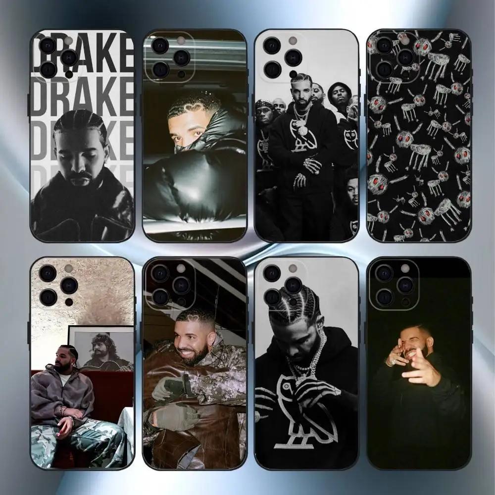 

Rapper D-Drake Phone Case For iPhone17,16,15,14,13,12,11 Plus,Pro Max Soft Black Cover