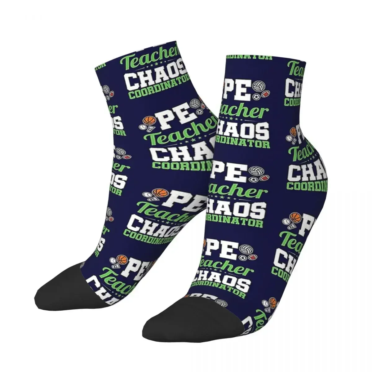 PE Teacher Chaos Coordinator Physical Education Socks Harajuku Super Soft Stockings All Season Socks Accessories for Unisex