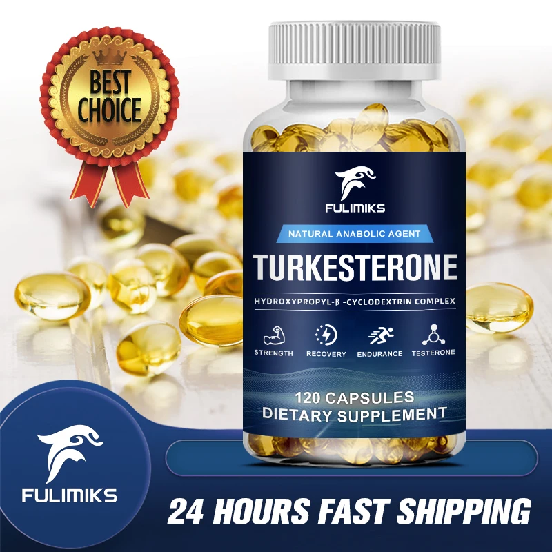 

Turkesterone Supplement Capsules - Stamina, Drive, Athletic Performance & Muscle Mass - Non-GMO & Vegan Capsules