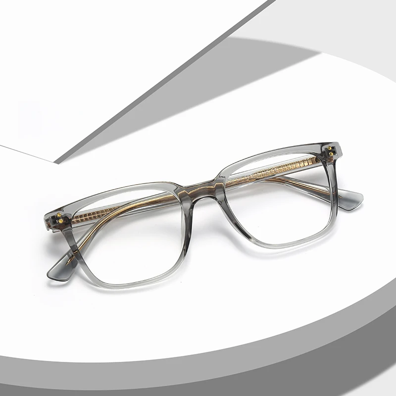 BEMORE Women Square Classic Eyeglass Frames Myopia Hyperopia Anti-Blue Light Man Reading Glasses Customizable Prescription