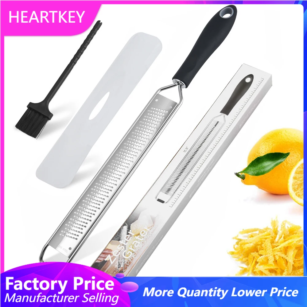 Professional Zesting Tool Premium Kitchen Multi-purpose Citrus Heavy Duty Stainless Steel Blade Lemon Zester Cheese Grater