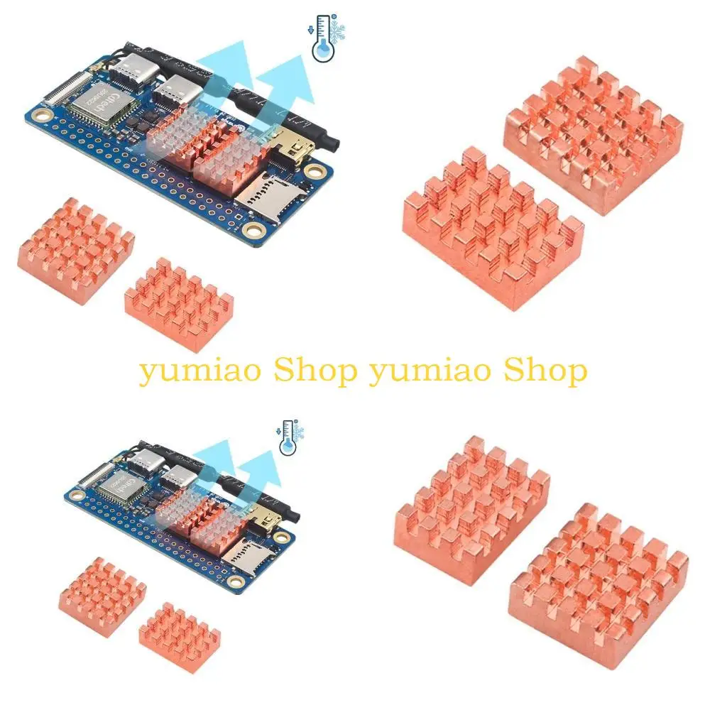 

587B Zero2W Heat Sink for Zero2W Development Board Heatsinks Cooling Pad 2PCS