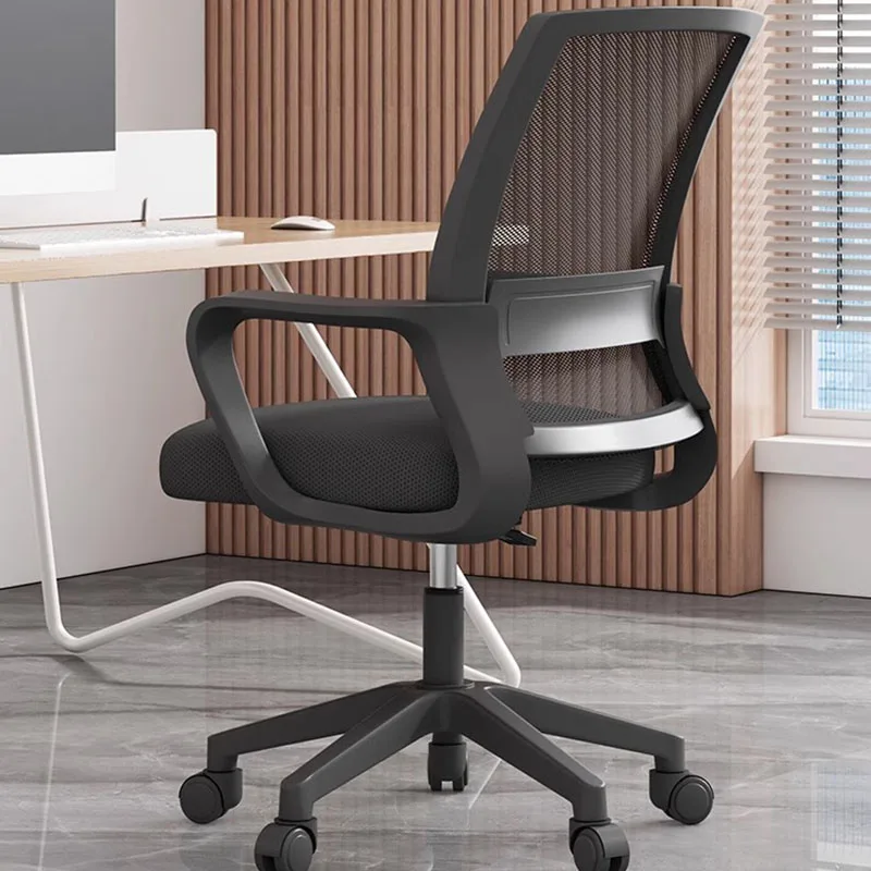 

Lightweight Comfortable Conference Chair Home Bed Student Vanity Backrest Office Chair Adjustable Computer 사무실 Office Furniture