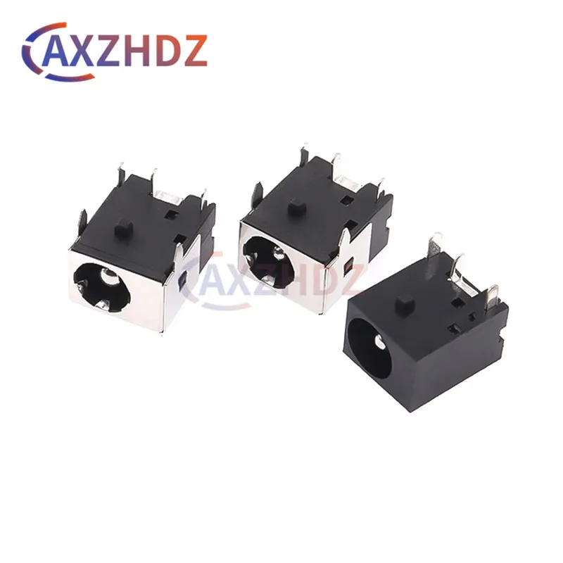 10PCS DC044 DC Connectors Metal Plug Female Jack Laptops Square Power Socket 5.5*2.1mm 5.5*2.5mm DC-044A