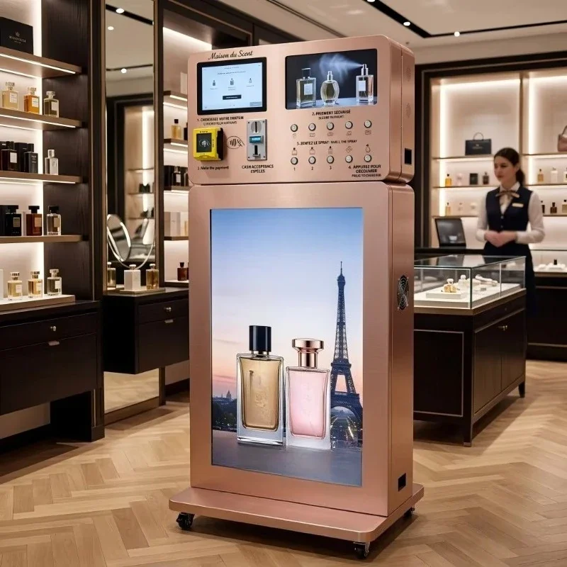 Smart AI Floor Standing Unmanned Perfume Vending Machine 24H Self Service Cashless Payment