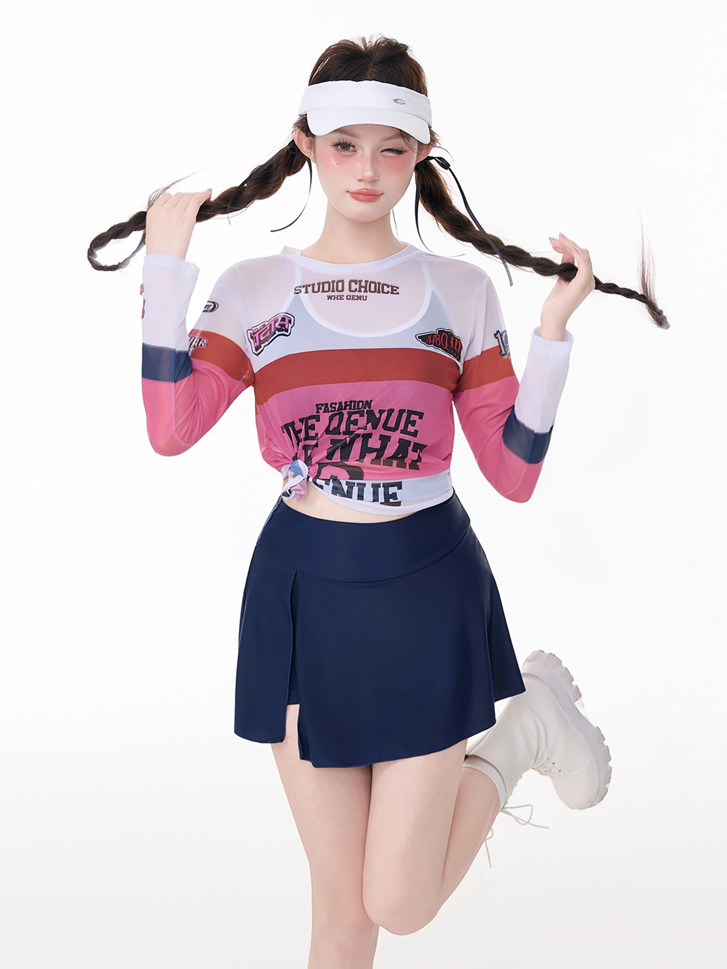 

Женский комплект для плавания с длинным рукавом: консервативный термокостюм для бассейна, скрывающий недостатки фигуры, премиум-класса, для горячих источников