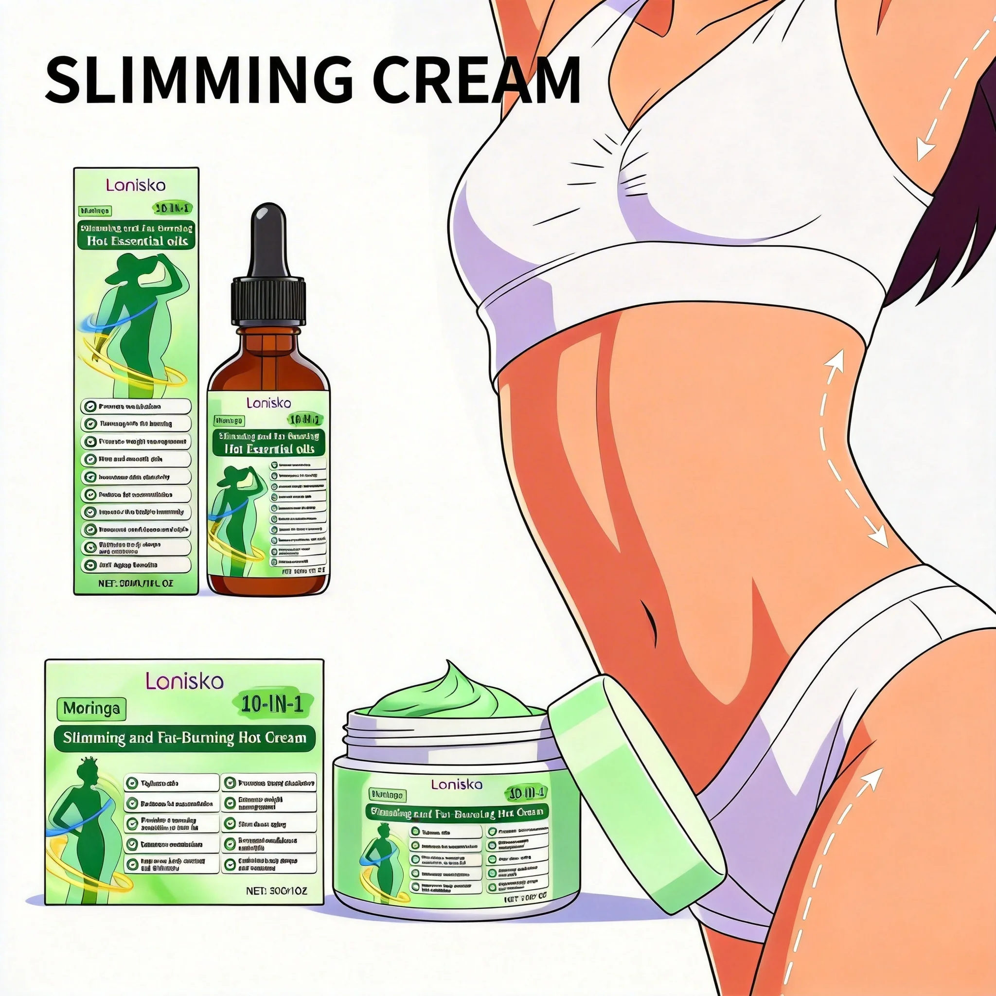 Fat Burner Cream Anti Cellulite Body Fitness Shaping Firming Lifting Skin Accelerate Metabolism Weight Loss Slimming Massage Oil