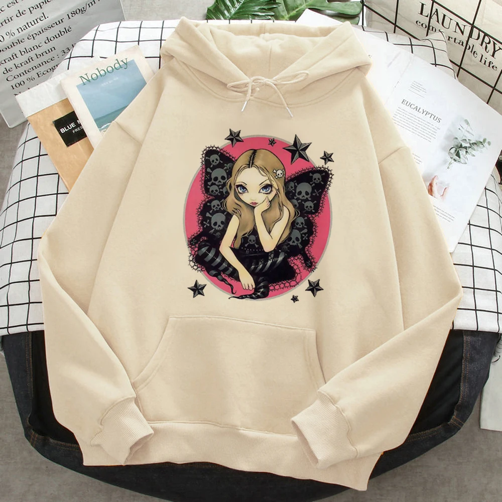 Star Girl Y2k Punk hoodies women gothic sweat y2k 2023 Winter  pulls female 90s clothing