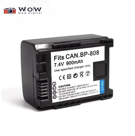 Rechargeable Battery BP-808 BP-809 BP808 Camera Battery For Canon M400 M300 FS406 FS46 FS36 M306 M31 M36 M30 S10 S100 2740B002