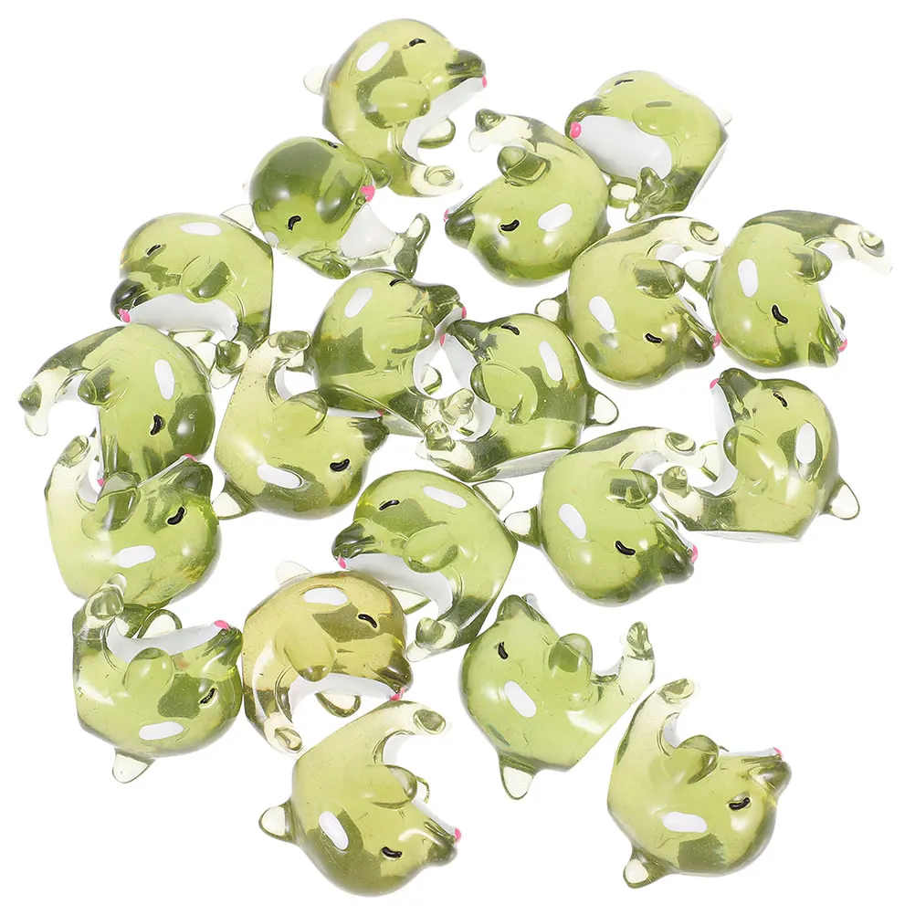 

30 Pcs Dolphin Statue Mini Figurines Crab Miniature Statues Tiny Figures Resin