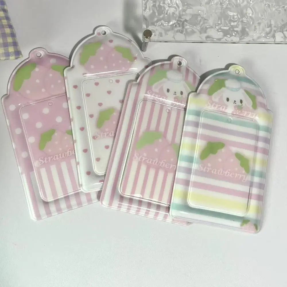 

Новый многофункциональный держатель для фотокарт Kpop из ПВХ с брелком для фотокарт, оригинальный милый 3-дюймовый мини-держатель для фотографий для девочек