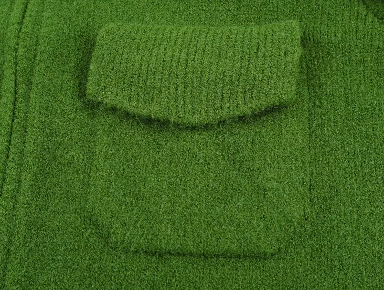 KONDALA Vintage Grün Zipper Frauen Tasche Winter Casual Strickjacke Chic Mode 2025, Pullover Warme Herbst Streetwear Stricken Outwear