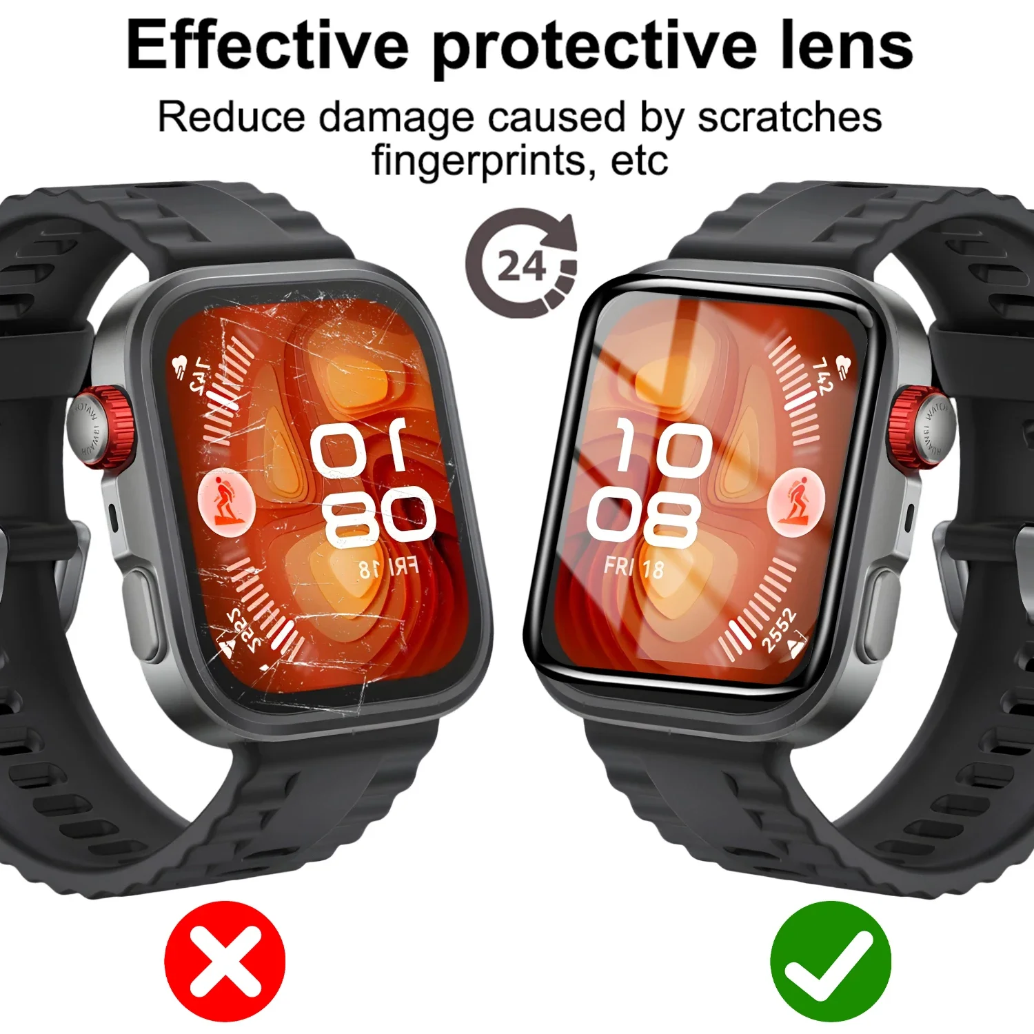 Full Coverage Protective Films For Huawei Watch Fit 4 Pro 4Pro 3D Curved Screen Protector Ultra HD Anti-scratch Soft Films