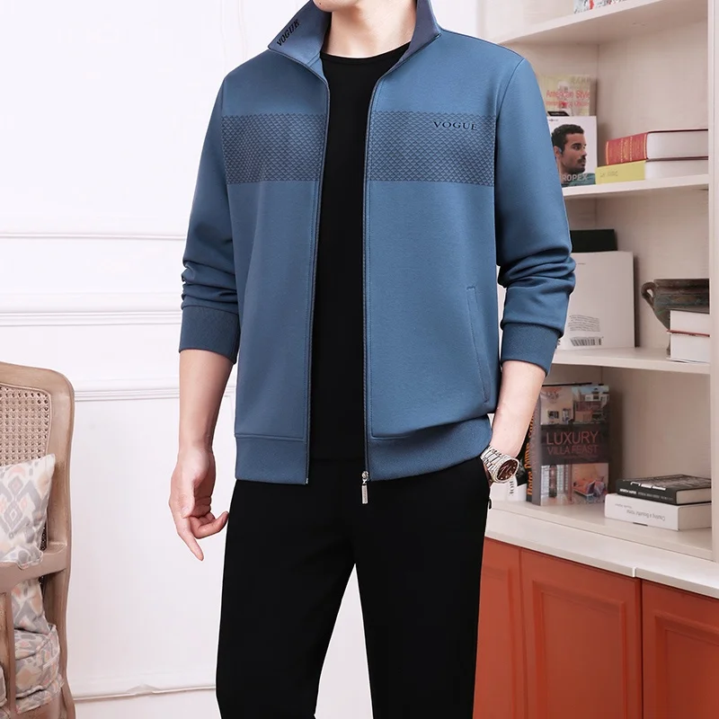 

Спортивный костюм для мужчин среднего и старшего возраста, повседневная одежда для бега и тренировок, толстовка, весенне-осенний комплект для папы, фитнес-костюм