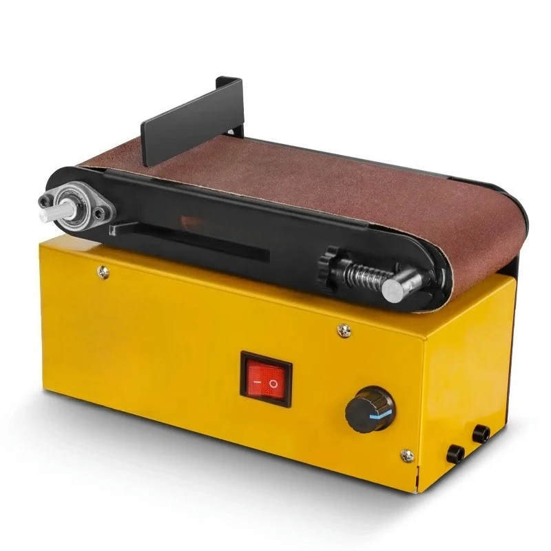 Belt Sander Disc Desktop Adjustable Workbench Variable Speed Belt Sander Multifunctional Grinder