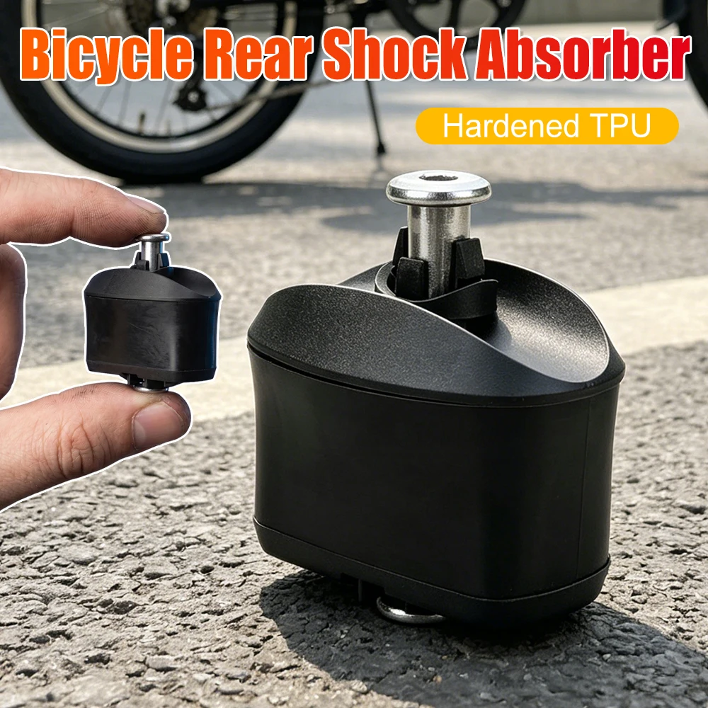

Bike Square Shock Absorber Hardened-TPU Lightweight Square Rear Shock Absorber Suitable for JAVA NEO/Brompton/Pline Bicycles