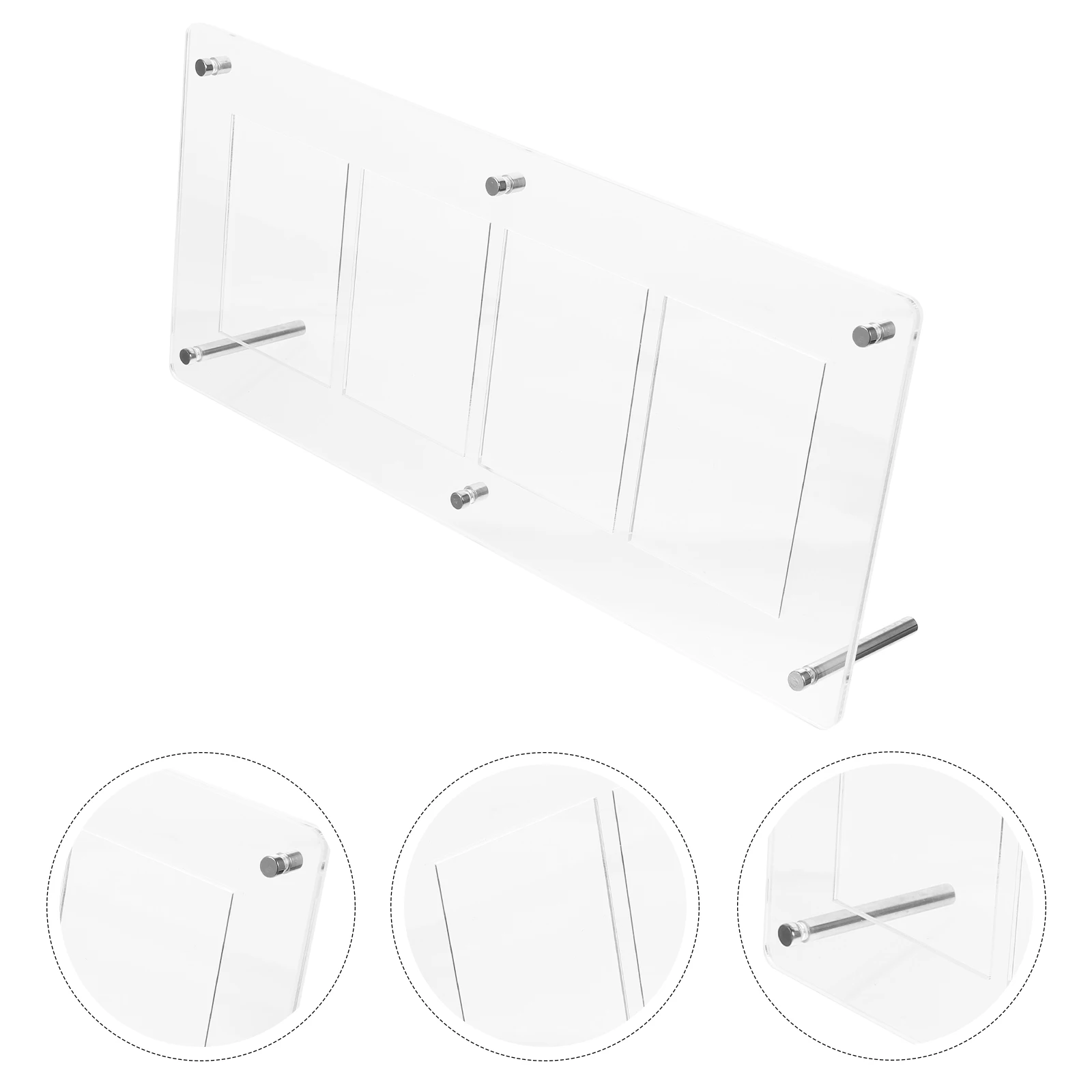 

Card Display Stand 4 Slots Smooth Sturdy Materials Easy to Use Clean Game Card Collector Baseball TradingCase Rack