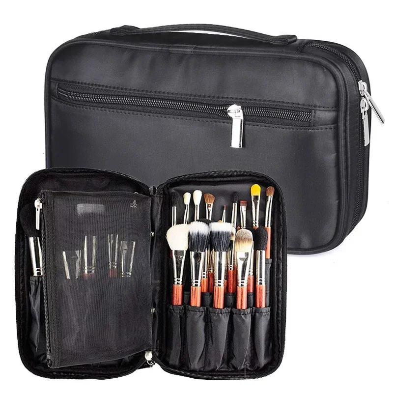 Makeup Brush Storage Bag Multi Functional Folding Professional Makeup Bag Brush Organizer Travel Toiletry Case Makeup Bag