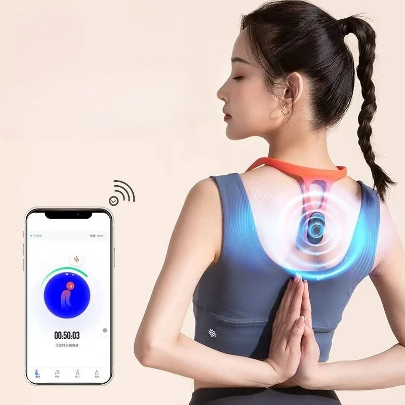 Mijia Smart Posture Corrector Micro Vibration Posture Correction Reminder Smart Back Posture Neck Hump Corrector for Adult Kids