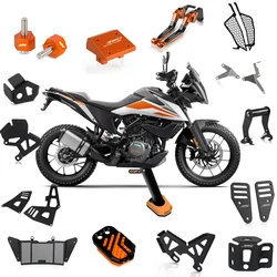 For 390 Adventure Accessories Radiator Guard Engine Guard Frame Headlight Protector Side Stand Heel guard Navigation Bracket