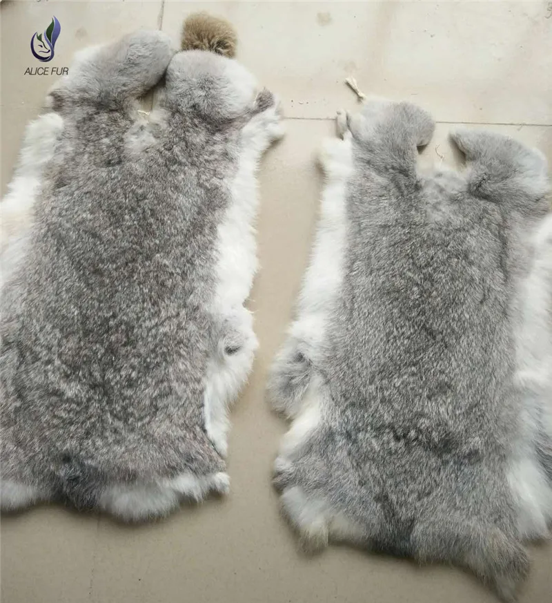 10 pcs Natural Rabbit skins real genuine Rabbit pelts For Crafts Hide DIY Sewing Fabric Fluffy