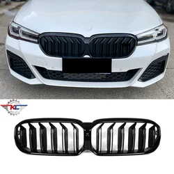 Glossy Black Kidney Grille For BMW 5 Series G30 G31 2021-Now ABS Replaceable Style Front Bumper Grills Car Tunning Parts