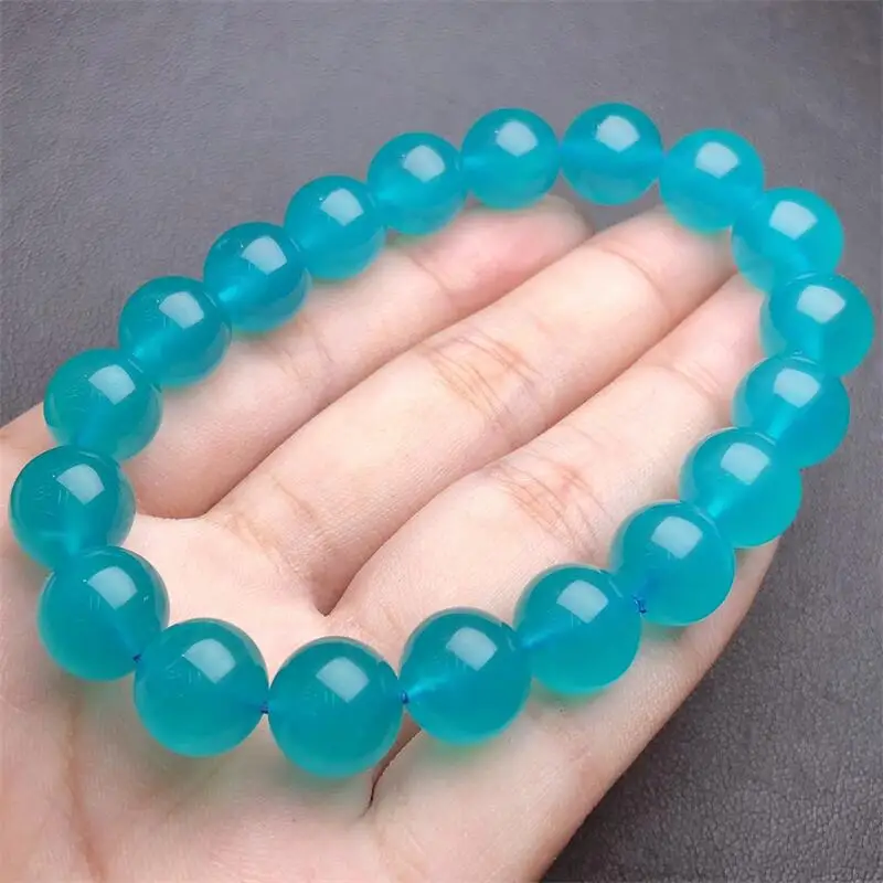 10.5MM Natural Amazonite Bracelet For Women Men Love Gift Crystal Beads Strands Jewelry Gift 1PCS