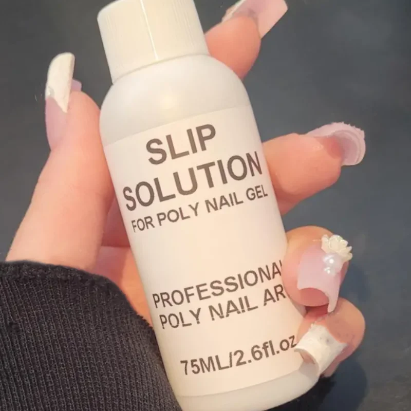 Solution antidérapante pour ongles, 75ml, pour Extension de gel Poly, Extension de Gel UV, outils de conception de manucure