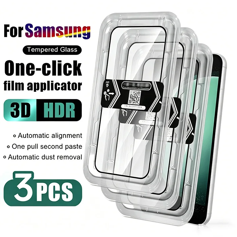 

3Pcs for Samsung Galaxy A12/A13/A16/A17/A36/A56 Tempered Glass Screen Protector,Dust-Free Easy Install,HD Clear Anti-Fingerprint