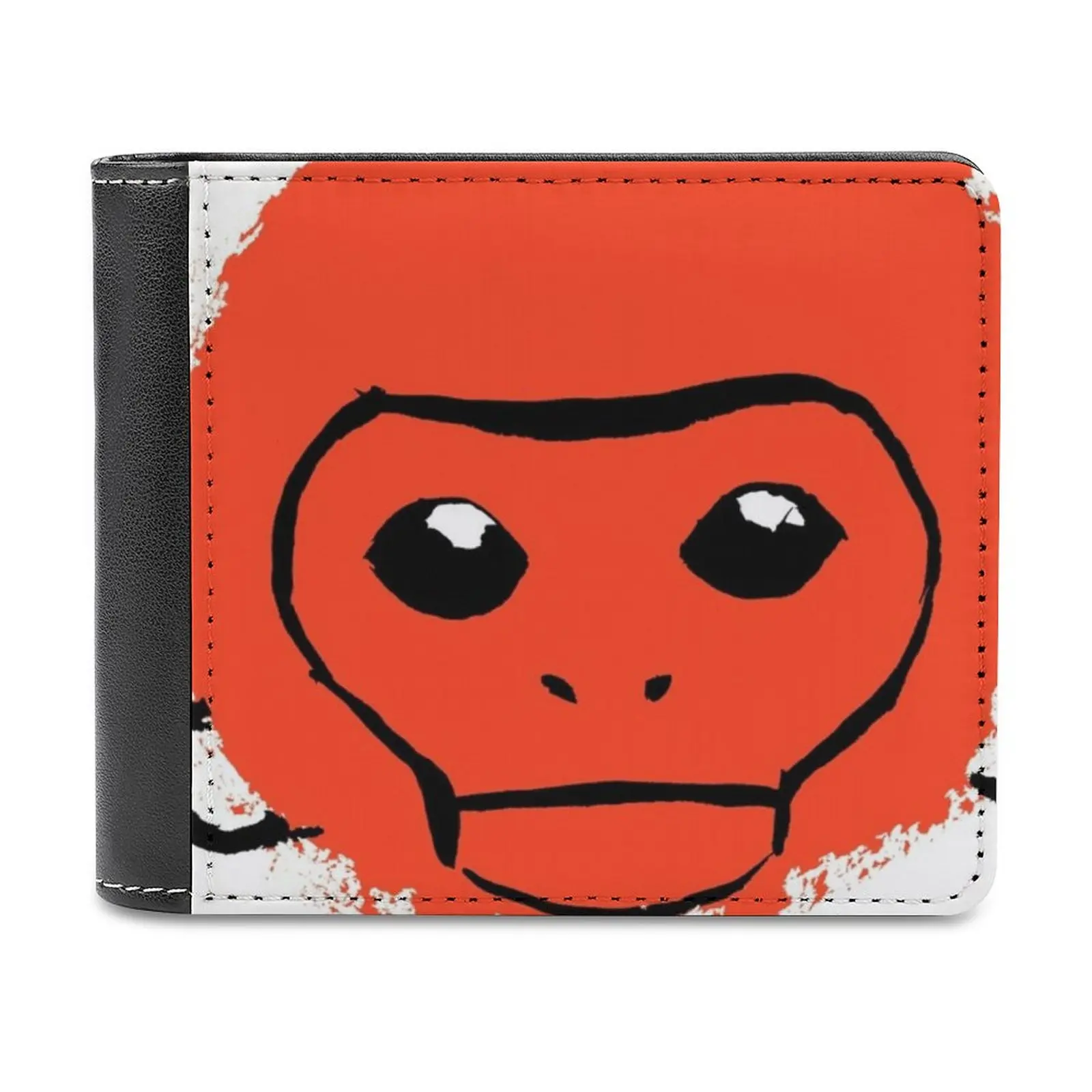 Monkey Men Wallet Pu Leather Short Male Purses Credit Card Wallet For Men Money Bag Monkey Ape Orange Gorilla Primate Cheeky