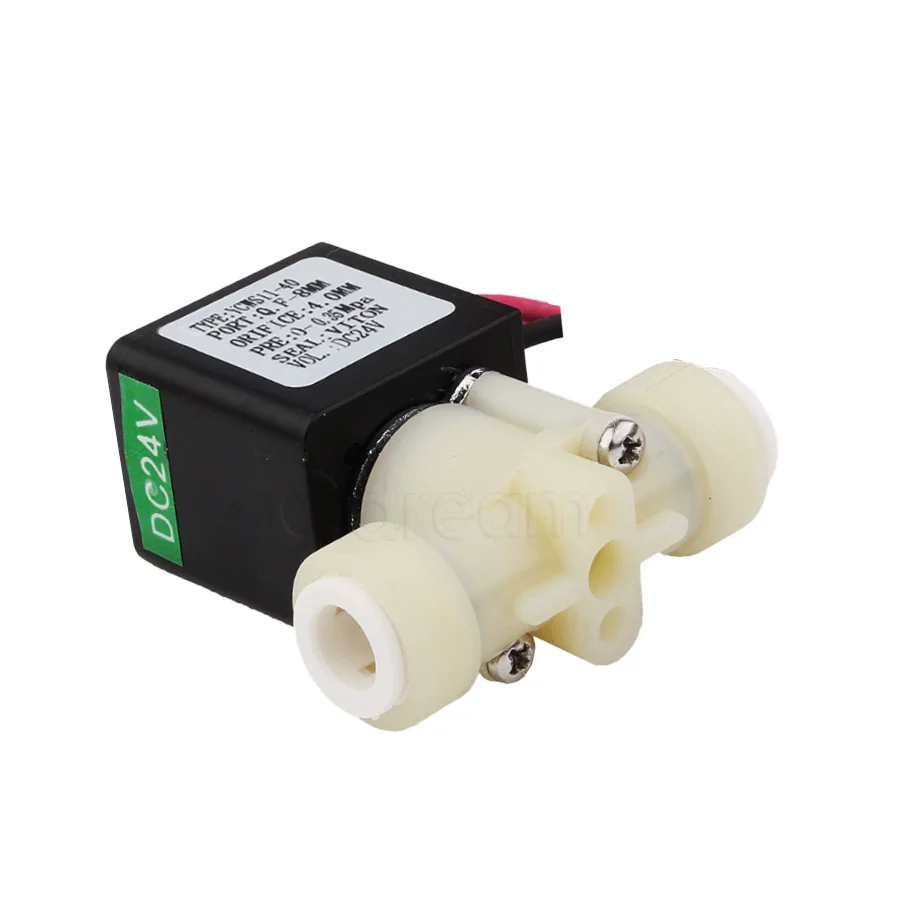 Picture 5: Normally Closed Plastic Water Solenoid Valve DC24V, 8mm Quick Fitting, Viton Seal for Dental Distiller Autoclave