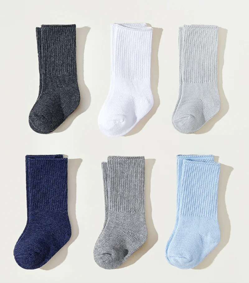 3Pair/lot new solid color stripe boys' children's socks
