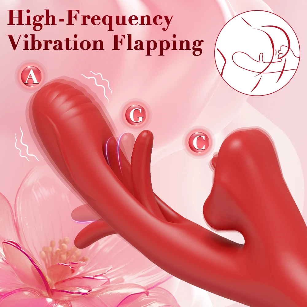 Tapping Flapping Vagina Vibrator for Women G-Spot Vibrator Female Masturbator Clit Stimulator Bitting Blowjob Sex Toys for Women