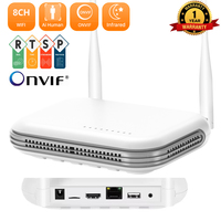 8CH Mini WiFi NVR Place Video Onvif Wireless Network Video Recorder 3MP 4CH 5MP H.265  Support Face Detection XMEYE / iCSee App