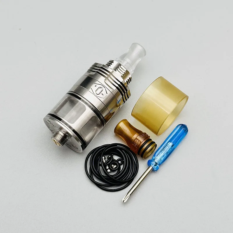 

DSX Four One Five 415 S61 V2 MTL RTA Rebuildable Tank 22mm Single Coil Build PEI Drip Tip Top Filling Airflow Adjust Atomizer