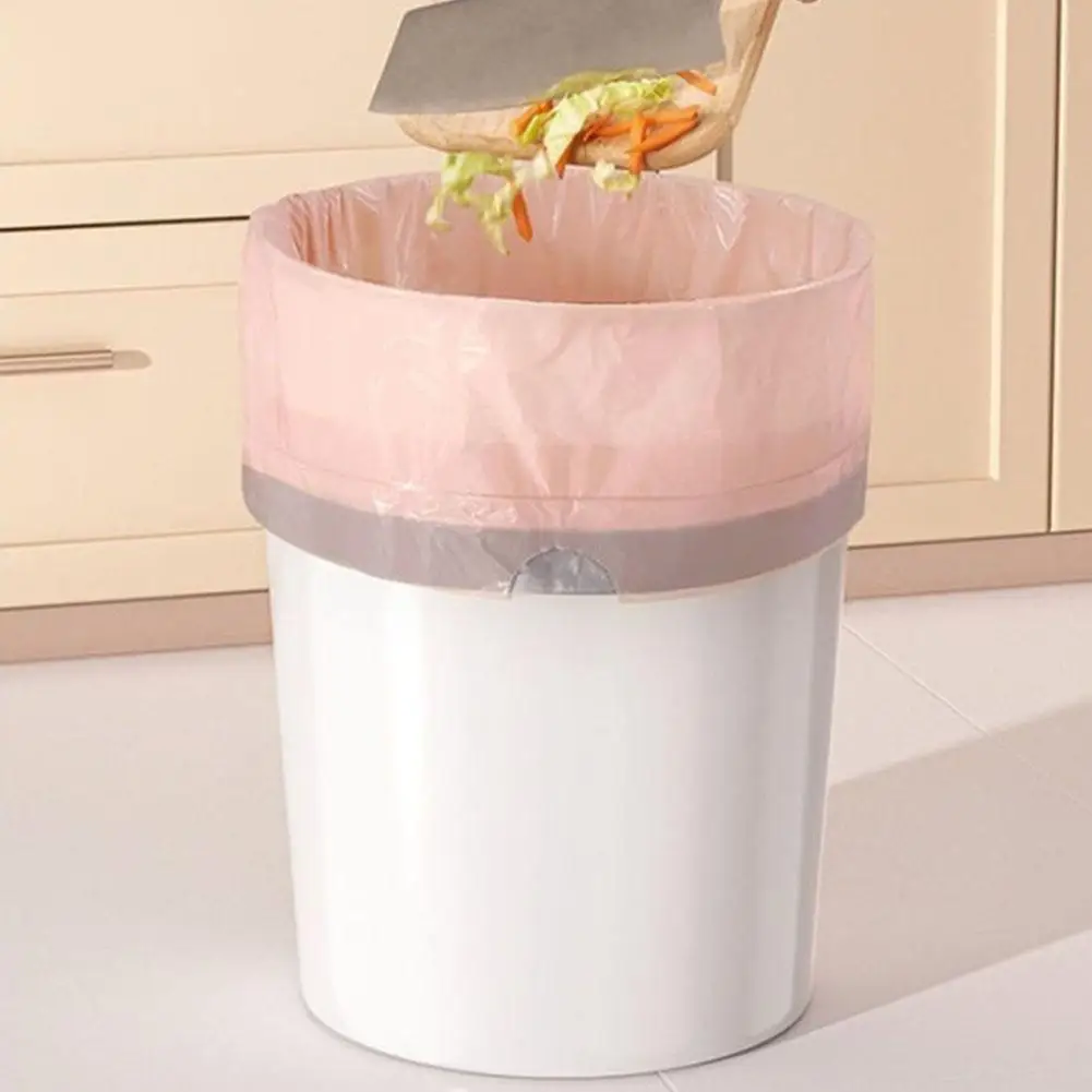 100/200/300 Stück verdickte und langlebige Müllbeutel, für Badezimmer, Küchen und Wohnzimmer, Kordelzug-Design für einfaches Heben – Detail 6
