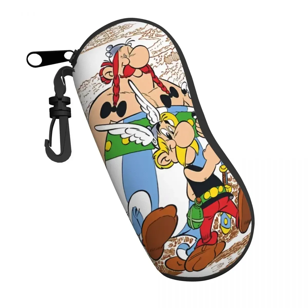 Custom Asterix And Obelix Shell Glasses Case Unisex Fashion Cartoon Eyeglasses Case Sunglasses Protector Box