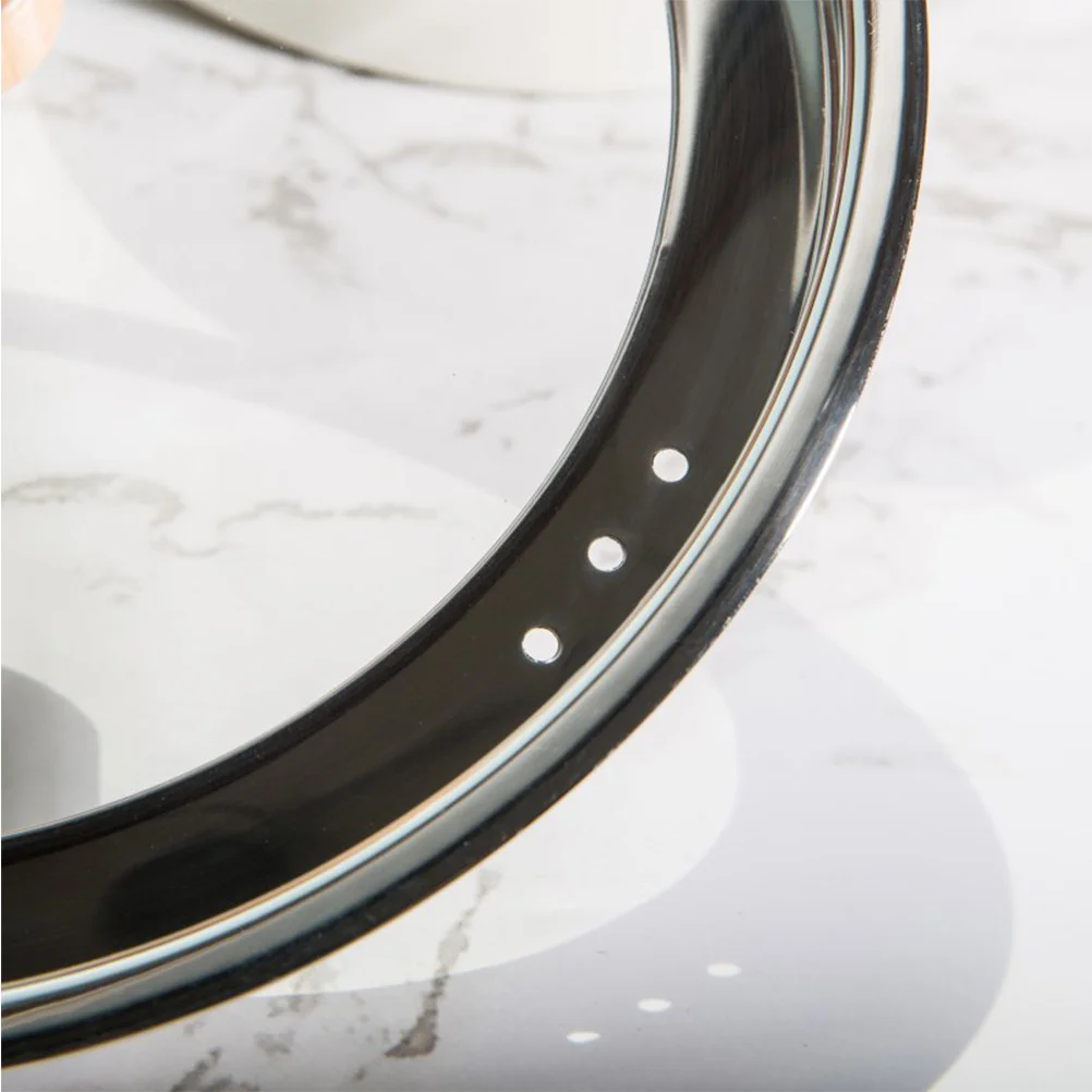 

1Pcs Stainless Steel Pot Cover Transparent Lid Anti Splashing Cooking Gadget Heat Resistant Wooden Handle 18cm Pot Lid