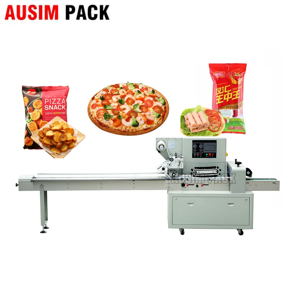 Popsicle Packaging Machine Hot Selling Automatic Feeder Flow Pack Pallet Ice Cream Stick Pop Flow Pack Packing Machine