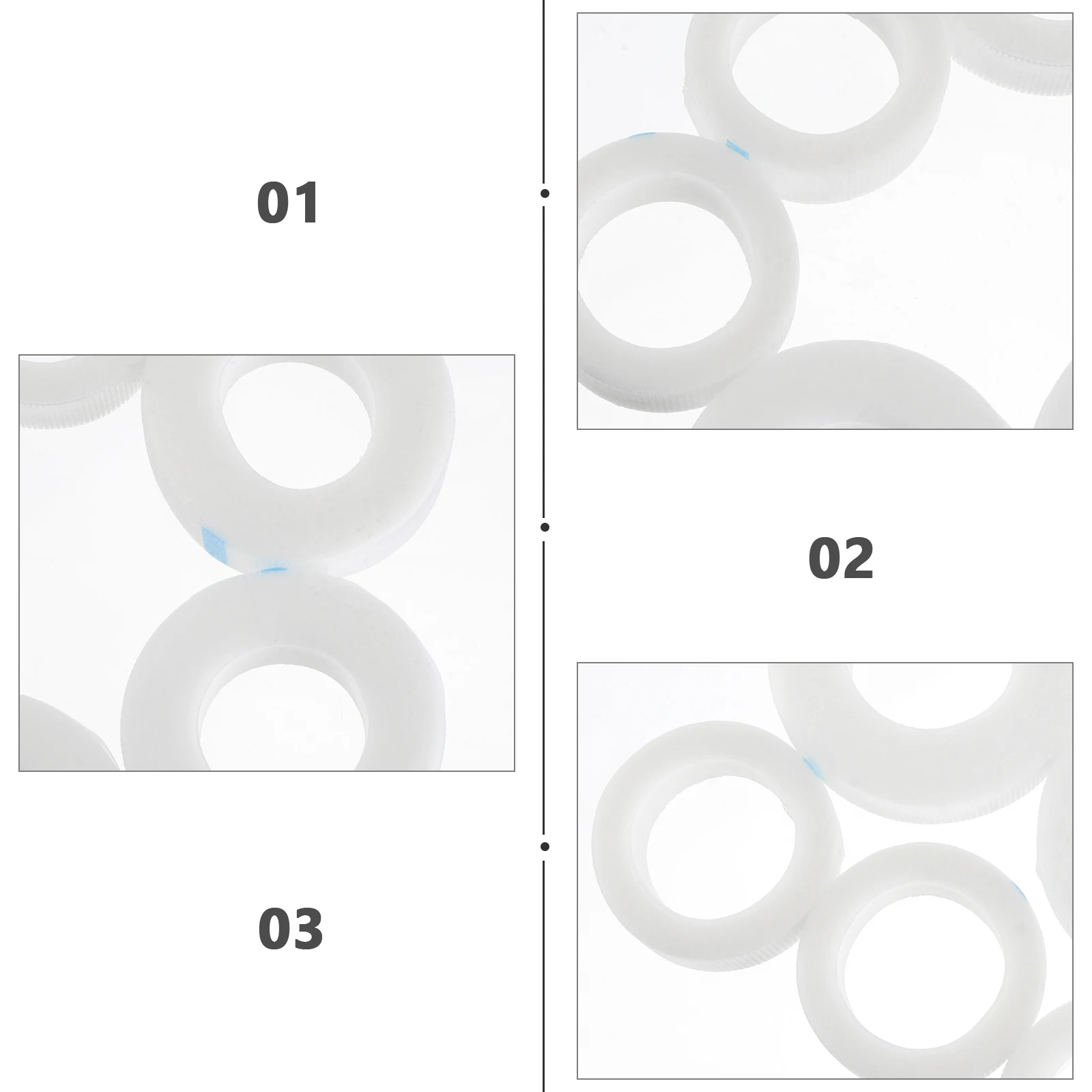 

10pcs Eyelash Tape Professional Grafting Isolation Adhesive Tapes for Home Salon Use Comfortable Breathable PE Material
