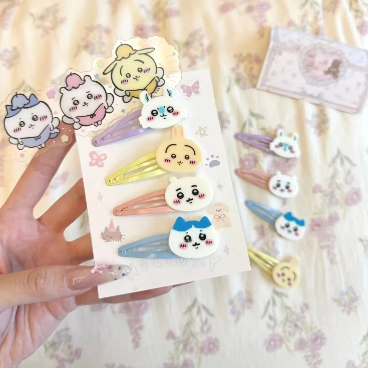 jiyiBB Side Parting Hair Clip Sweet and Adorable Hair Clip with A Feminine Touch Suitable for All Occasions in Stock Gift view 3