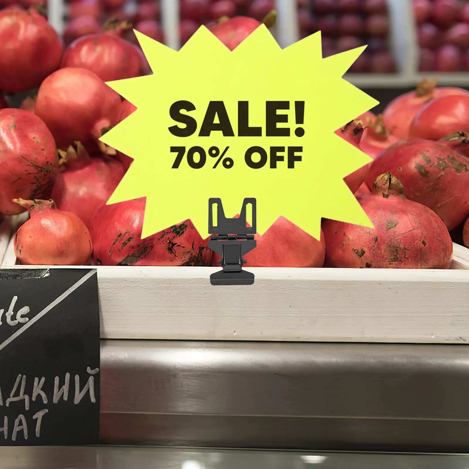 

10Pcs Stainless Steel Prices Tag Clip Holder Versatile Retail Display Stand for Supermarkets Bakeries Merchandising Shelf Labels