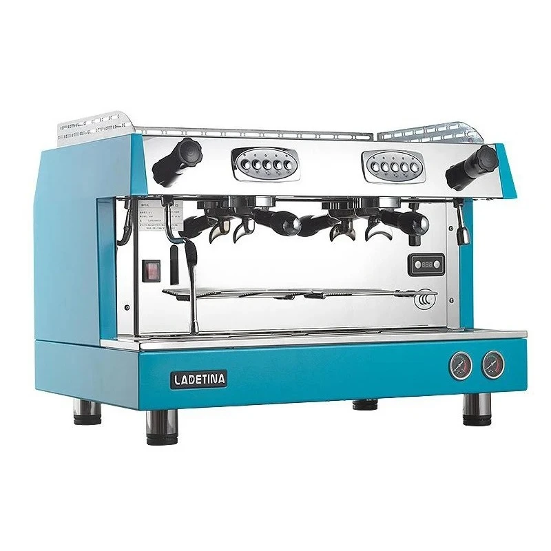 Commercial Coffee Machine Semi-Automatic Espresso Coffee Maker Grinder Double-headed Italian Home Coffee Maker